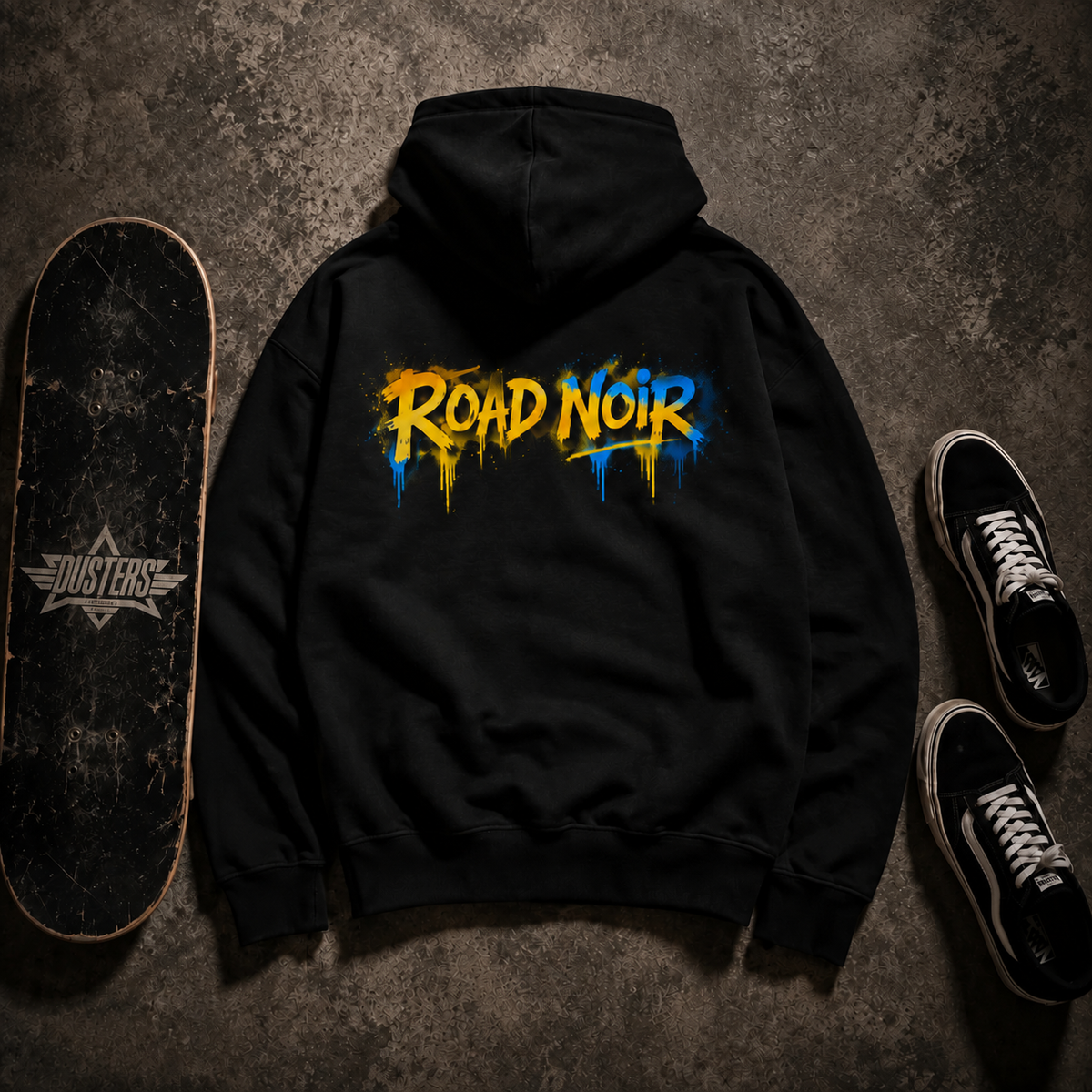 RoadNoir Graffiti Logo Hoodie | Retro gaming, street art style