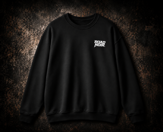 Chaos Graphic Sweatshirt — Bold Distressed Back Print Crewneck