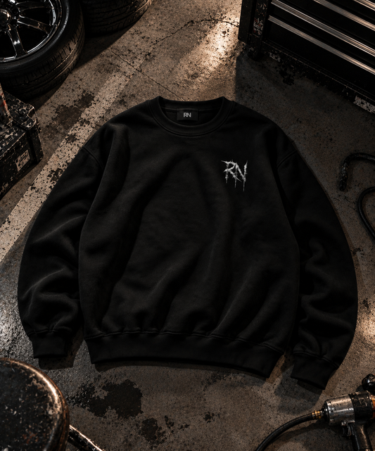 Crewneck Sweatshirt — Road Noir Gothic Rose Graphic Crewneck